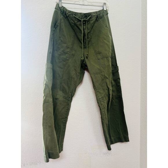 Pistola Sabrina Curved Utility Wide Leg Cargo Pants Meadow Olive Green Size 29 - Picture 2 of 6
